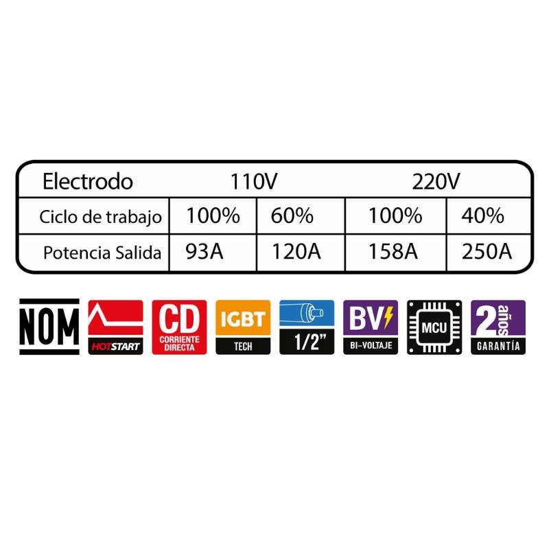 Soldadora AxTech para electrodo y Tig Lift | zelecta.mx