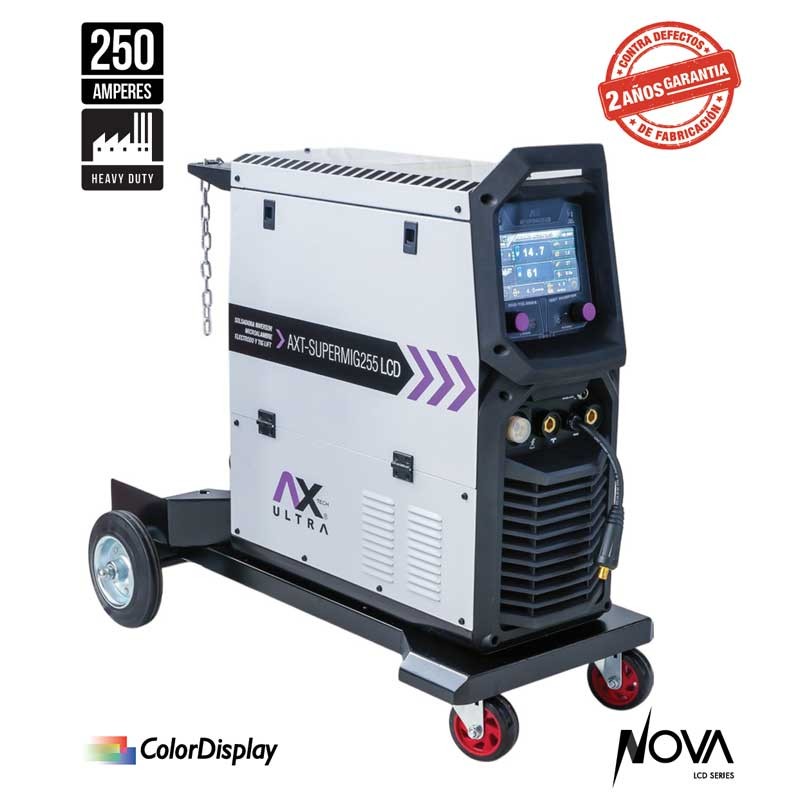Máquina de soldar AXT-SUPERMIG255LCD 250 AMP 220V