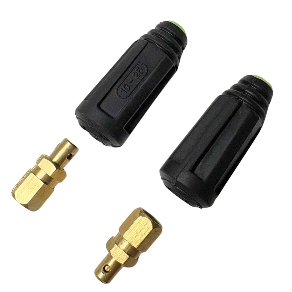 Juego de conectores Dinse 3/8" (set macho)