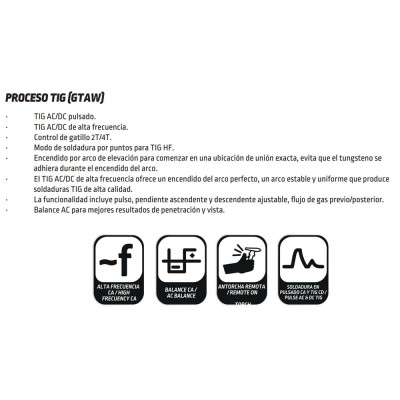 Mega Force 257MP – Soldadora multiproceso AC/DC 250 A