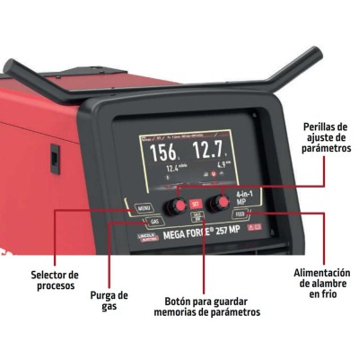 Mega Force 257MP – Soldadora multiproceso AC/DC 250 A