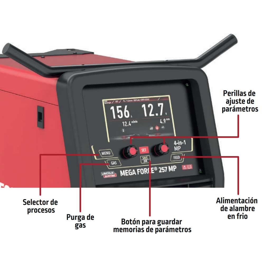 Mega Force 257MP – Soldadora multiproceso AC/DC 250 A
