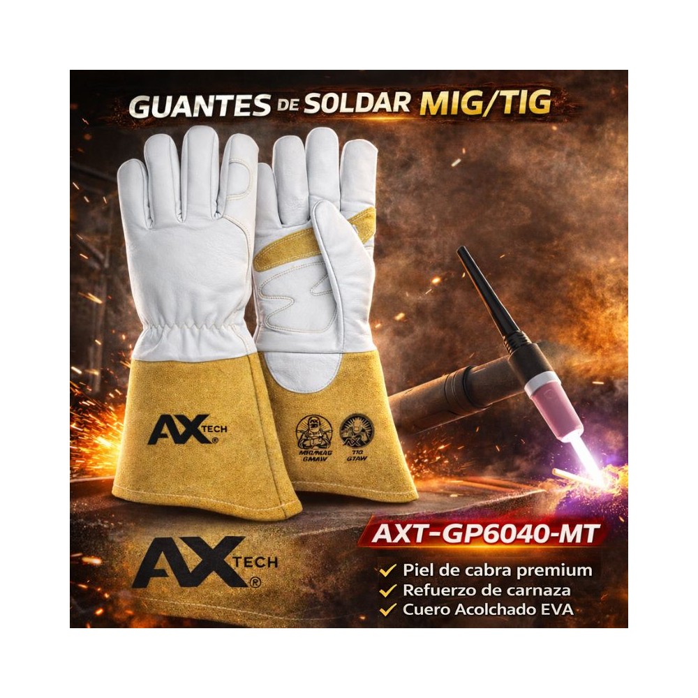Guante de soldar MIT/TIG AXT-GP6040-MT