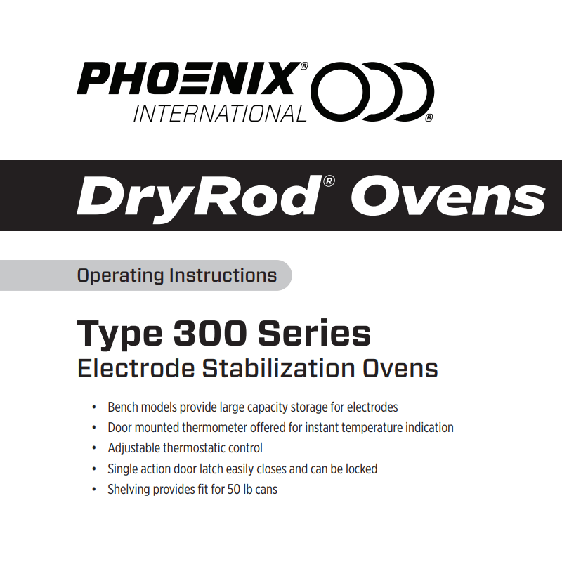 DryRod® Horno Tipo 300 | Hornos para soldadura