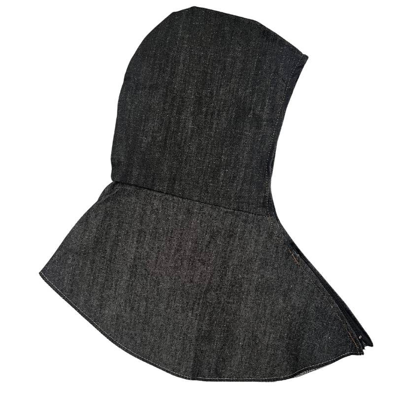 Capucha para soldador de mezclilla