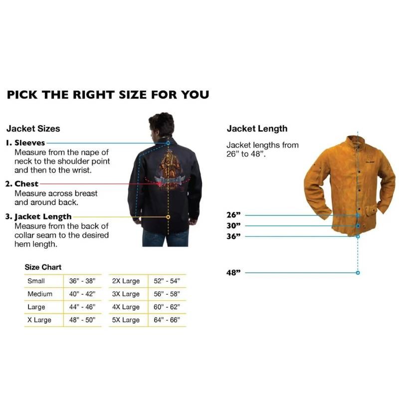 Camisola de soldar en color azul ignífuga 6230B Tillman